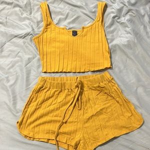Shein yellow lounge set